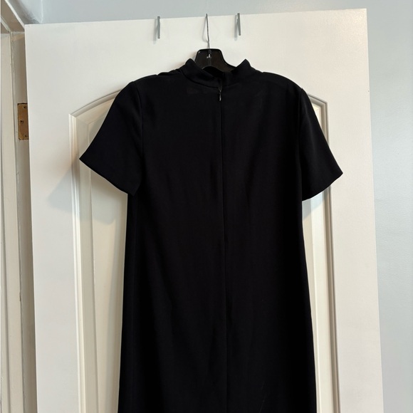 Zara Woman Black V Neck Choker Shift Dress Xs - Picture 3 of 3